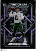 Zach Wilson 2021 Obsidian Rookie RC Purple 82/100 New York Jets