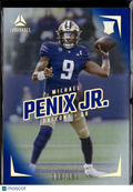 Michael Penix Jr. 2024 Luminance Blue Rookie RC 135/150 Atlanta Falcons