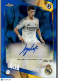 Arda Guler 2026 Topps Chrome UEFA Auto Autograph Blue 13/150 Real Madrid