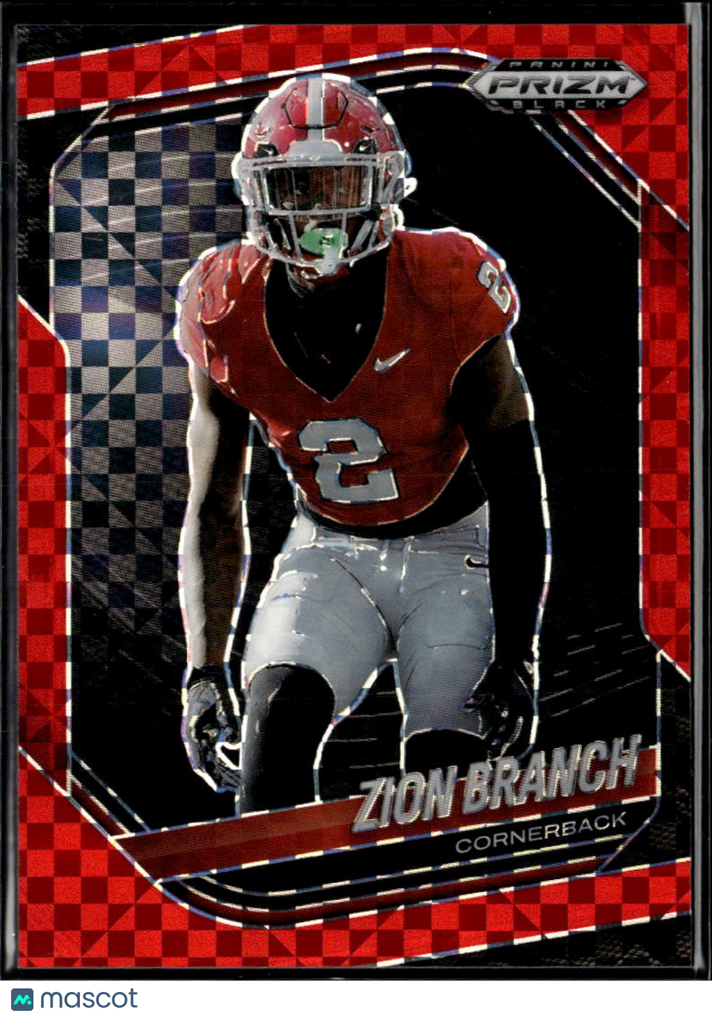 Zion Branch 2025 Prizm Black Red Checkerboard Prizm Rookie RC 7/75 USC Trojans