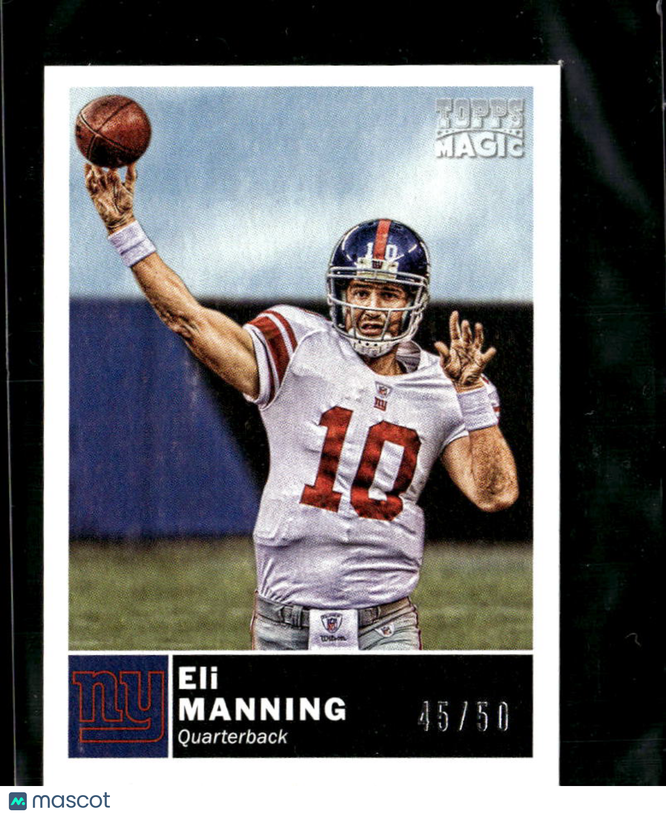 Eli Manning 2010 Topps Magic MINI 45/50 New York Giants