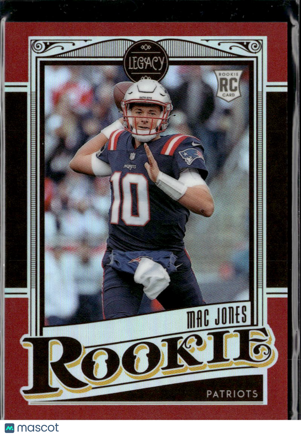 Mac Jones 2022 Legacy Red Prizm RC Rookie 45/99 New England Patriots