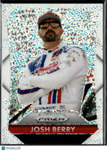 Josh Berry 2025 Panini Prizm Racing White Sparkle SSP Wood Brothers Racing