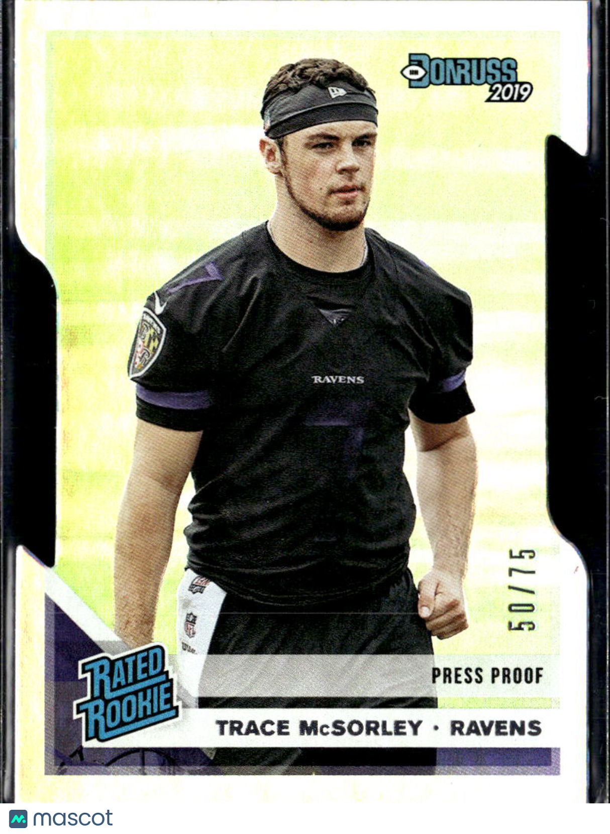 Trace McSorley 2019 Donruss Press Proof /75 Baltimore Ravens