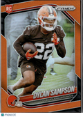 Dylan Sampson 2025 Prizm Orange Prizm Rookie RC 126/249 Cleveland Browns