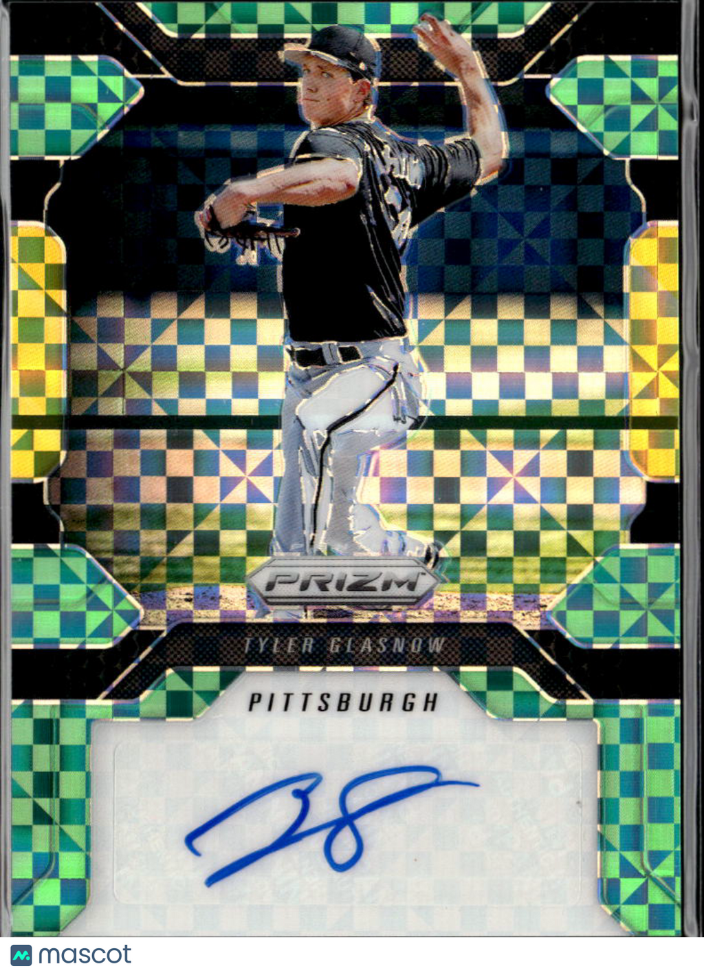 Tyler Glasnow 2017 Prizm Auto Autograph Green 20/20 Pittsburgh Pirates