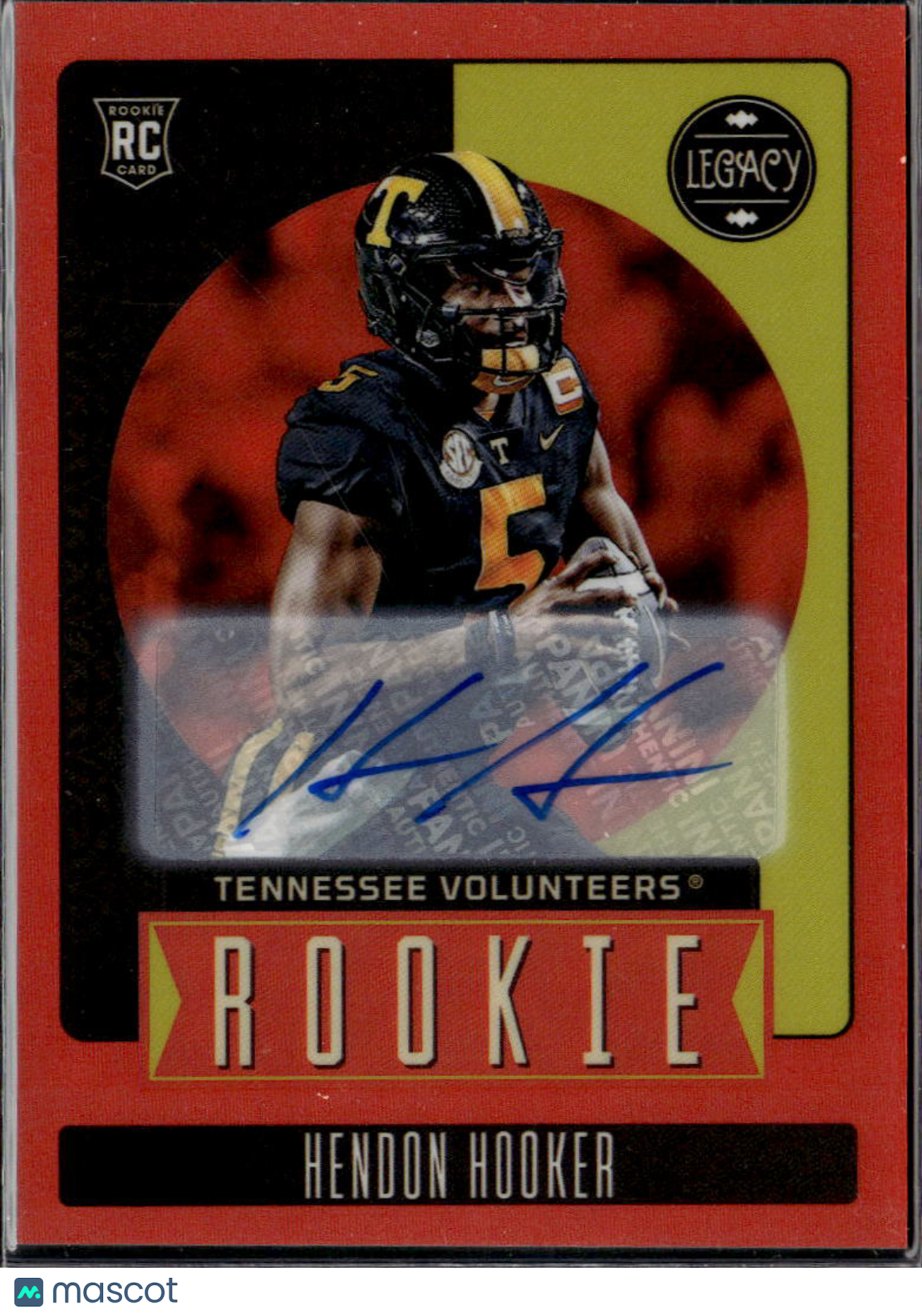 Hendon Hooker 2023 Legacy Auto Autograph RC Orange 98/149 Tennessee Volunteers