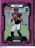 C.J. Stroud 2023 Panini Prizm RC Rookie Pink Prizm #339 Houston Texans