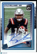 Kyle Williams 2025 Optic Rated Rookie Auto Autograph 106/350 Patriots