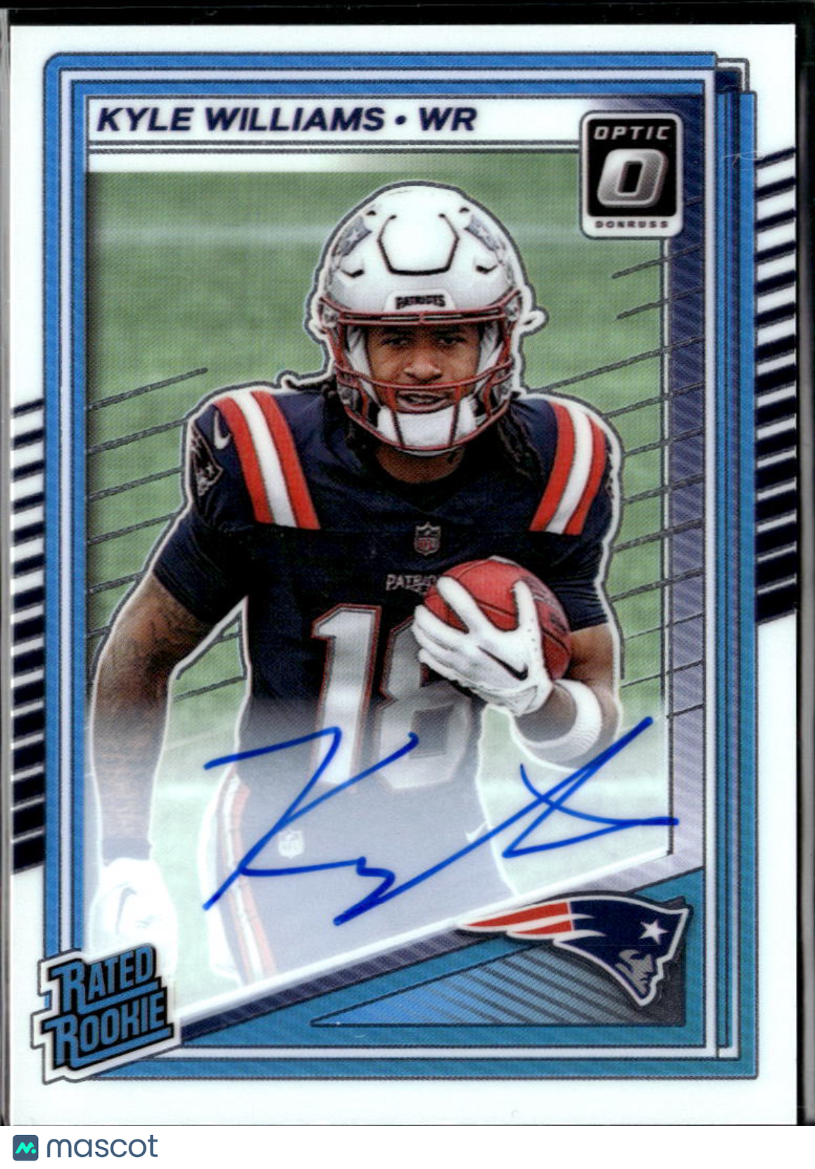 Kyle Williams 2025 Optic Rated Rookie Auto Autograph 106/350 Patriots
