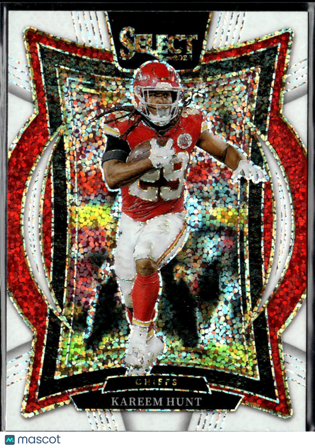 Kareem Hunt 2024 Select White Sparkle Prizm Kansas City Chiefs