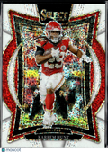 Kareem Hunt 2024 Select White Sparkle Prizm Kansas City Chiefs