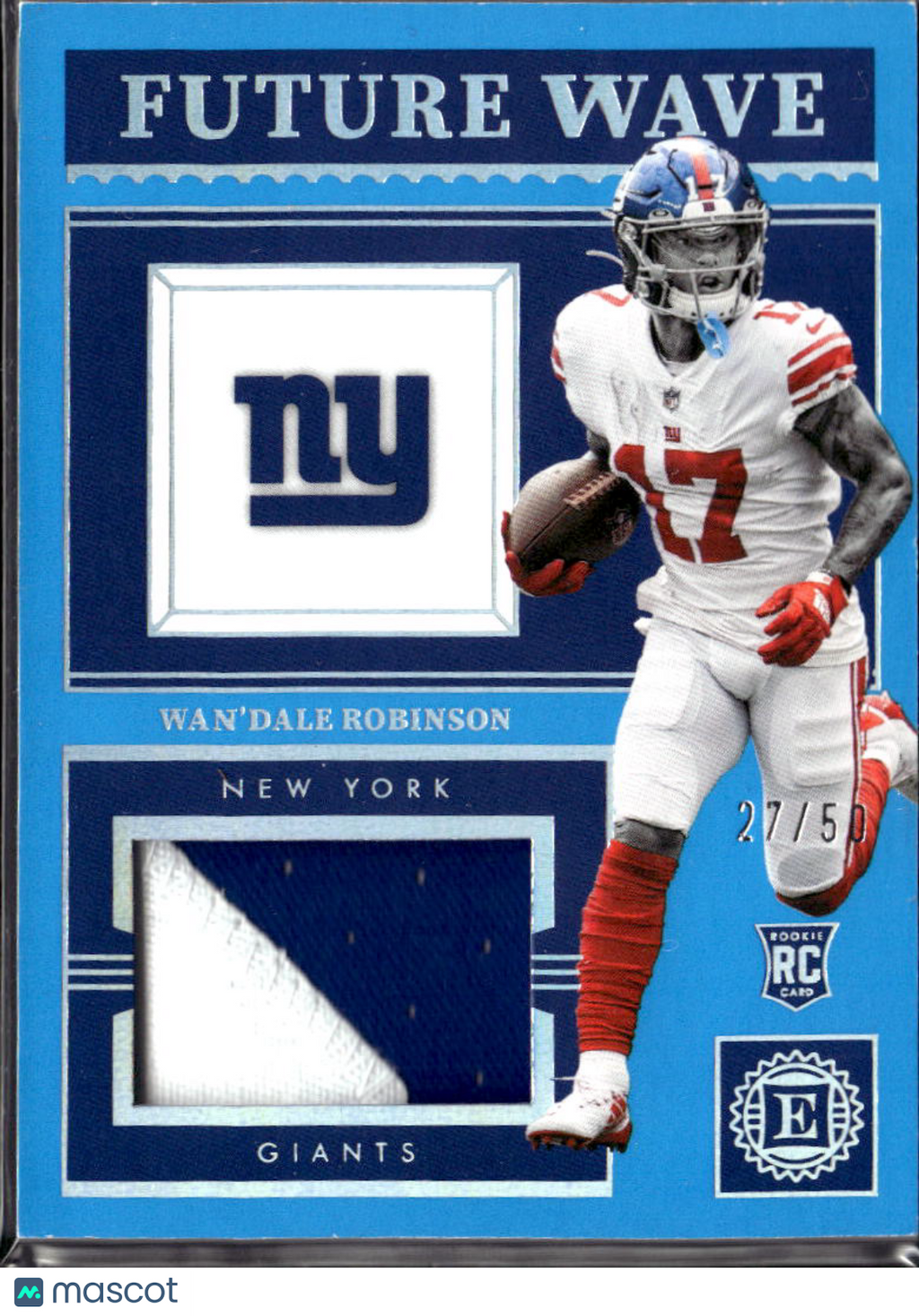 Wan'Dale Robinson 2023 Encased Future Wave Patch RC 27/50 New York Giants