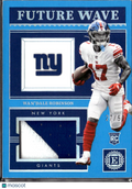 Wan'Dale Robinson 2023 Encased Future Wave Patch RC 27/50 New York Giants
