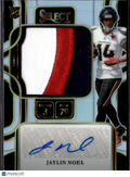 Jaylin Noel 2025 Select Auto Autograph Patch RC 32/199 Houston Texans