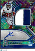 Kadarius Toney 2021 Spectra Auto Autograph Patch RC 4/99 New York Giants