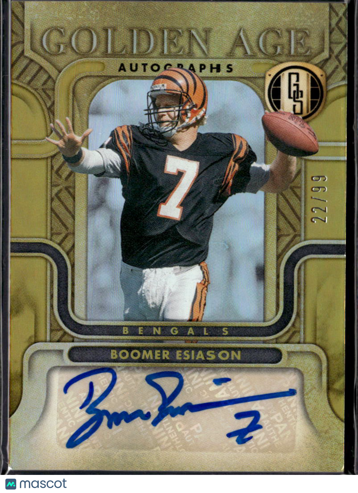 Boomer Esiason 2022 Gold Standard Age Auto Autograph 22/99 Cincinnati Bengals