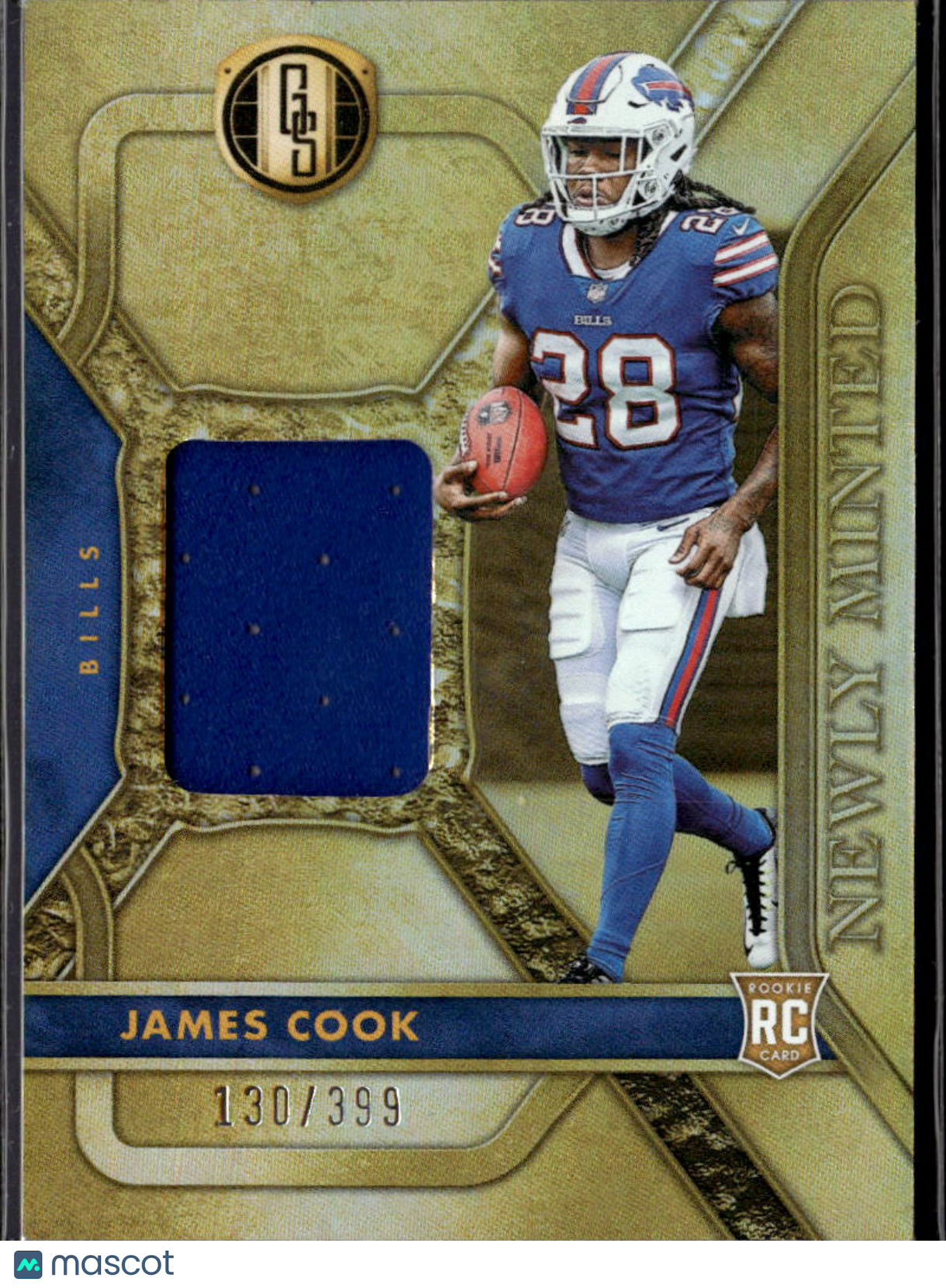 James Cook 2022 Gold Standard Newly Minted Patch RC 130/399 Buffalo Bills