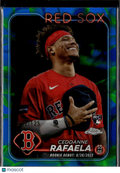Ceddanne Rafaela 2024 Topps Chrome Blue Green RC Rookie /125 Boston Red Sox