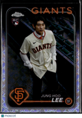 Jung Hoo Lee 2024 Topps Chrome Logofractor Image Variation RC Giants