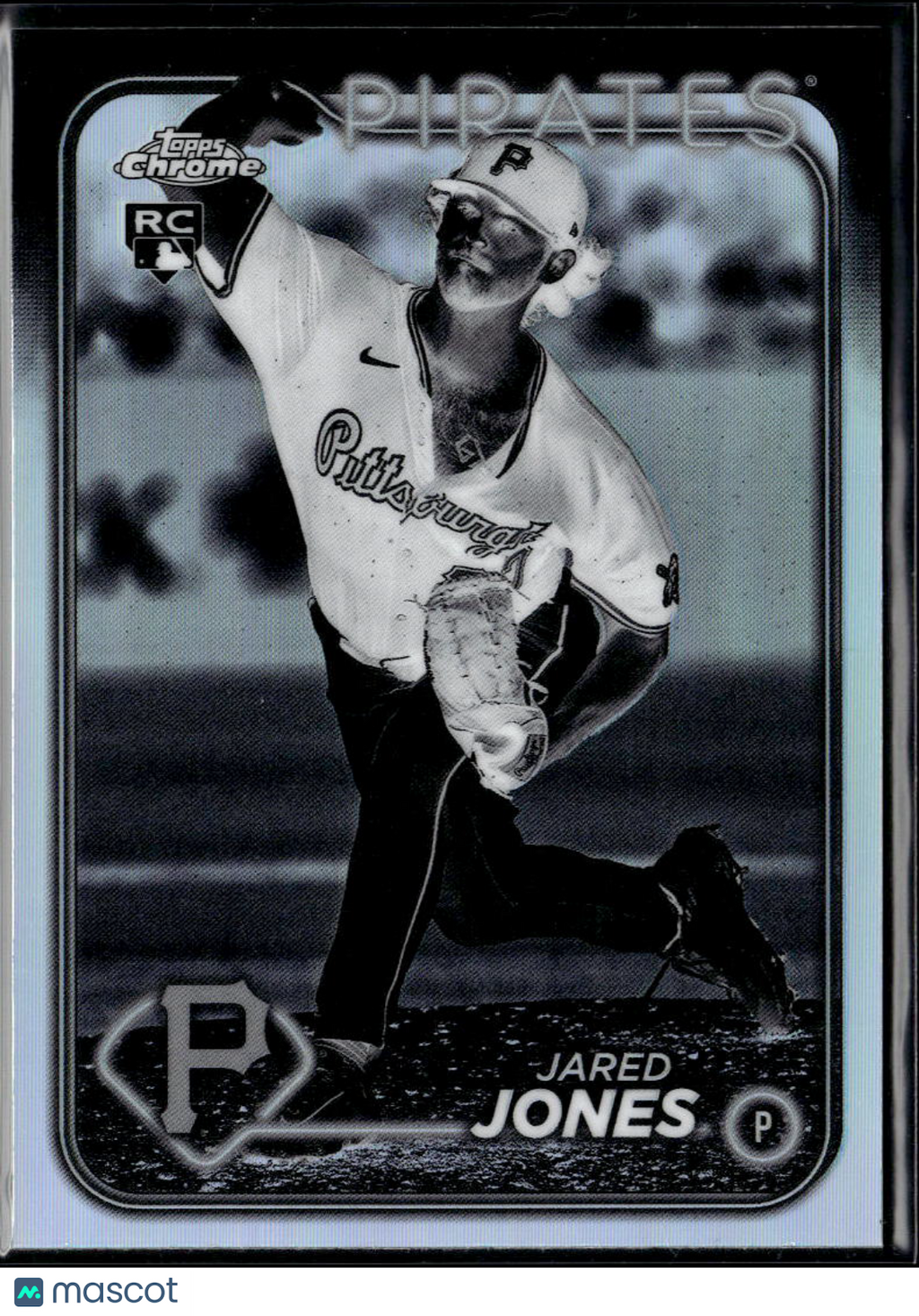 Jared Jones 2024 Topps Chrome RC Negative Refractor Pittsburgh Pirates