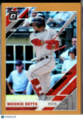 Mookie Betts 2019 Optic Orange Prizm 78/99 Boston Red Sox