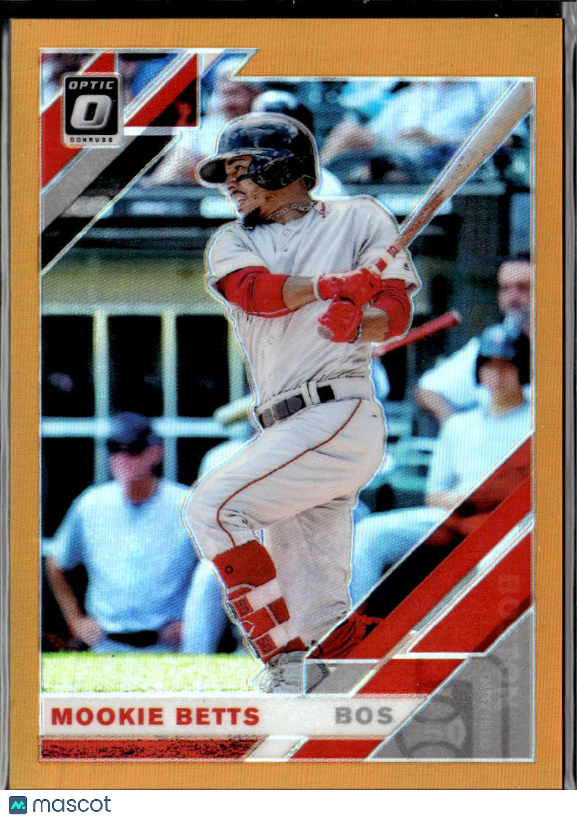 Mookie Betts 2019 Optic Orange Prizm 78/99 Boston Red Sox