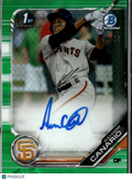 Alexander Canario 2019 Bowman Chrome 1st Auto Autograph /99 San Francisco Giants