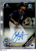 CJ Abrams 2019 Bowman Chrome 1st Auto Autograph RC 194/499 San Diego Padres