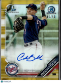 Andrew Bechtold 2019 Bowman Chrome 1st Auto Autograph RC 45/50 Minnesota Twins