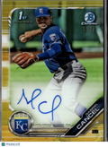 Gabriel Cancel 2019 Bowman Chrome Auto Gold Refractor /50 Kansas City Royals