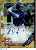 Miguel Amaya 2019 Bowman Chrome 1st Auto Autograph GOLD RC 4/50 Chicago Cubs