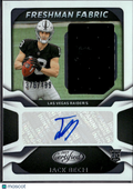 Jack Bech 2025 Certified Auto Autograph Patch RC 376/499 Las Vegas Raiders