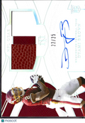 Dyami Brown 2021 National Treasures Auto Autograph Patch RC /25 Commanders