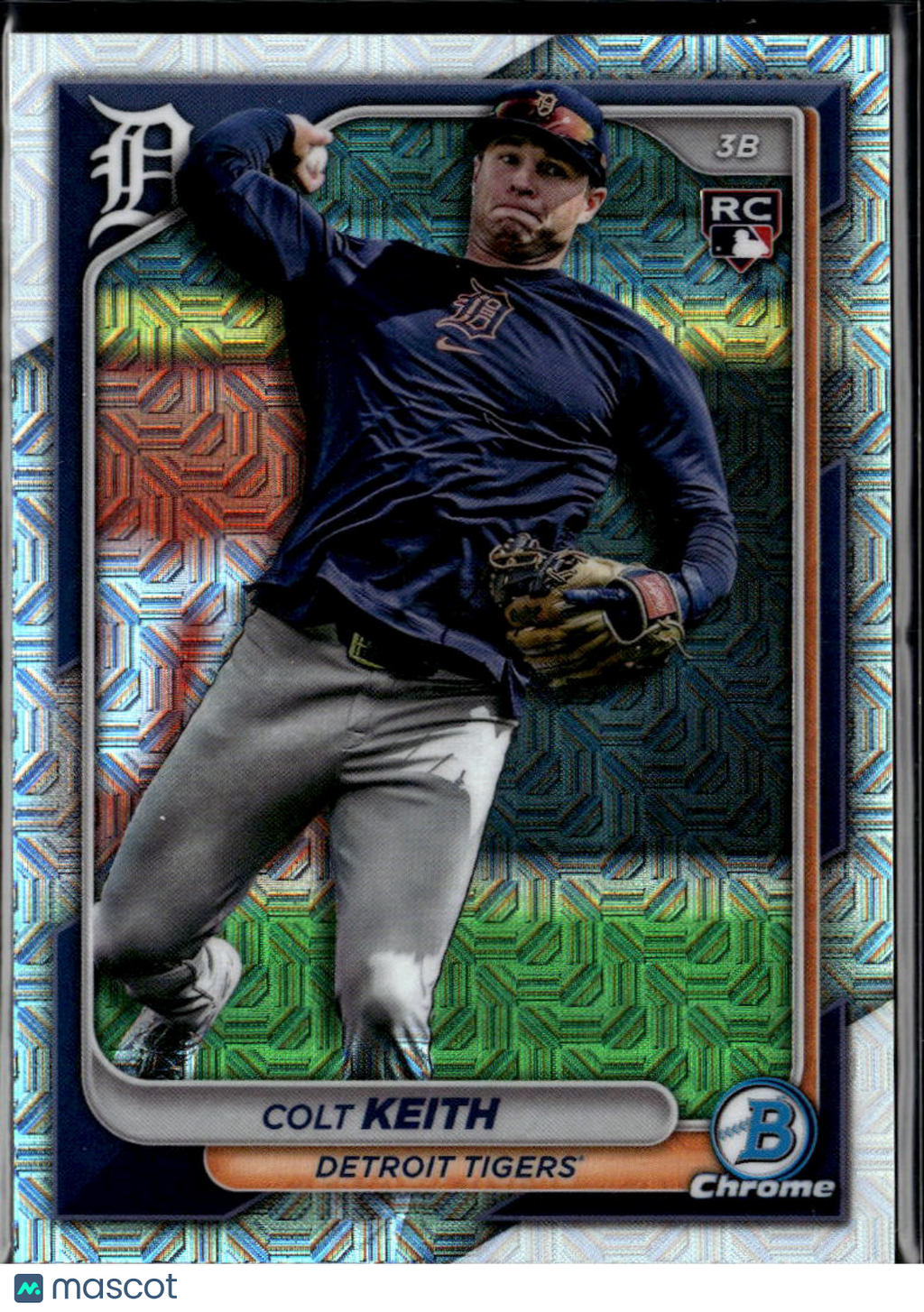 Colt Keith 2024 Bowman Chrome Mega Box RC Mojo Refractor Detroit Tigers