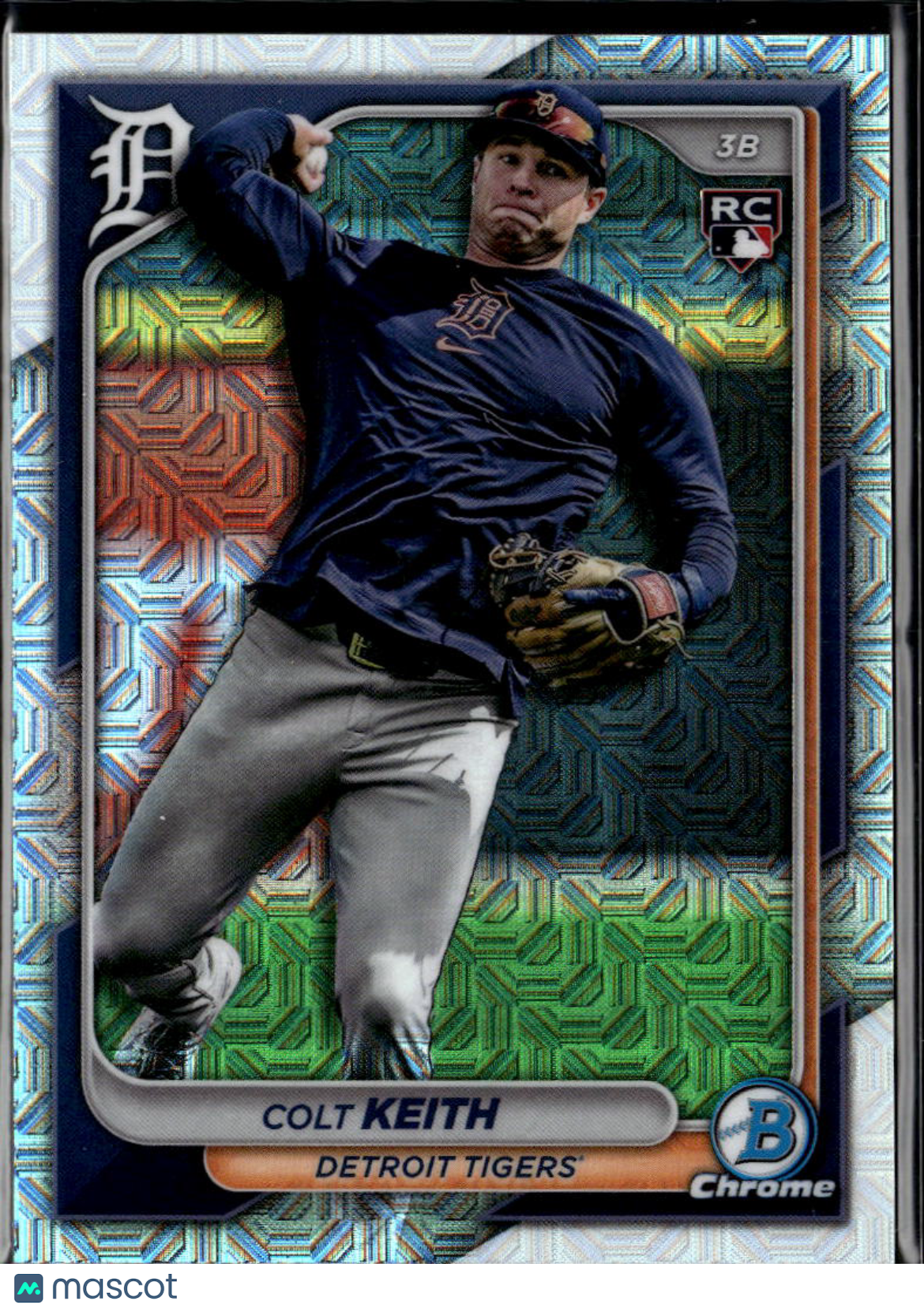 Colt Keith 2024 Bowman Chrome Mega Box RC Mojo Refractor Detroit Tigers