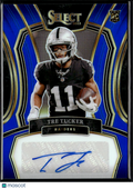 Tre Tucker 2024 Select Blue Auto Autograph RC Rookie 61/99 Las Vegas Raiders