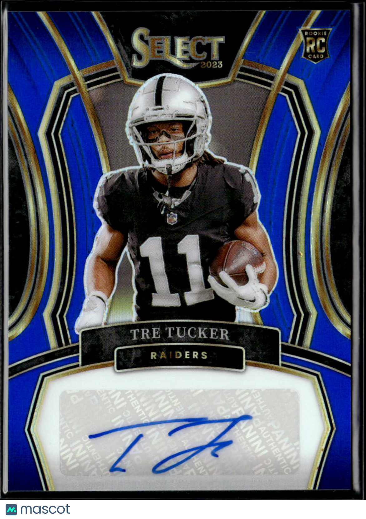 Tre Tucker 2024 Select Blue Auto Autograph RC Rookie 61/99 Las Vegas Raiders