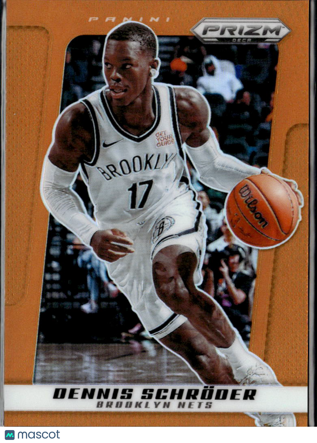 Dennis Schroder 2024-25 Prizm Deca Orange Prizm 1/49 Brooklyn Nets