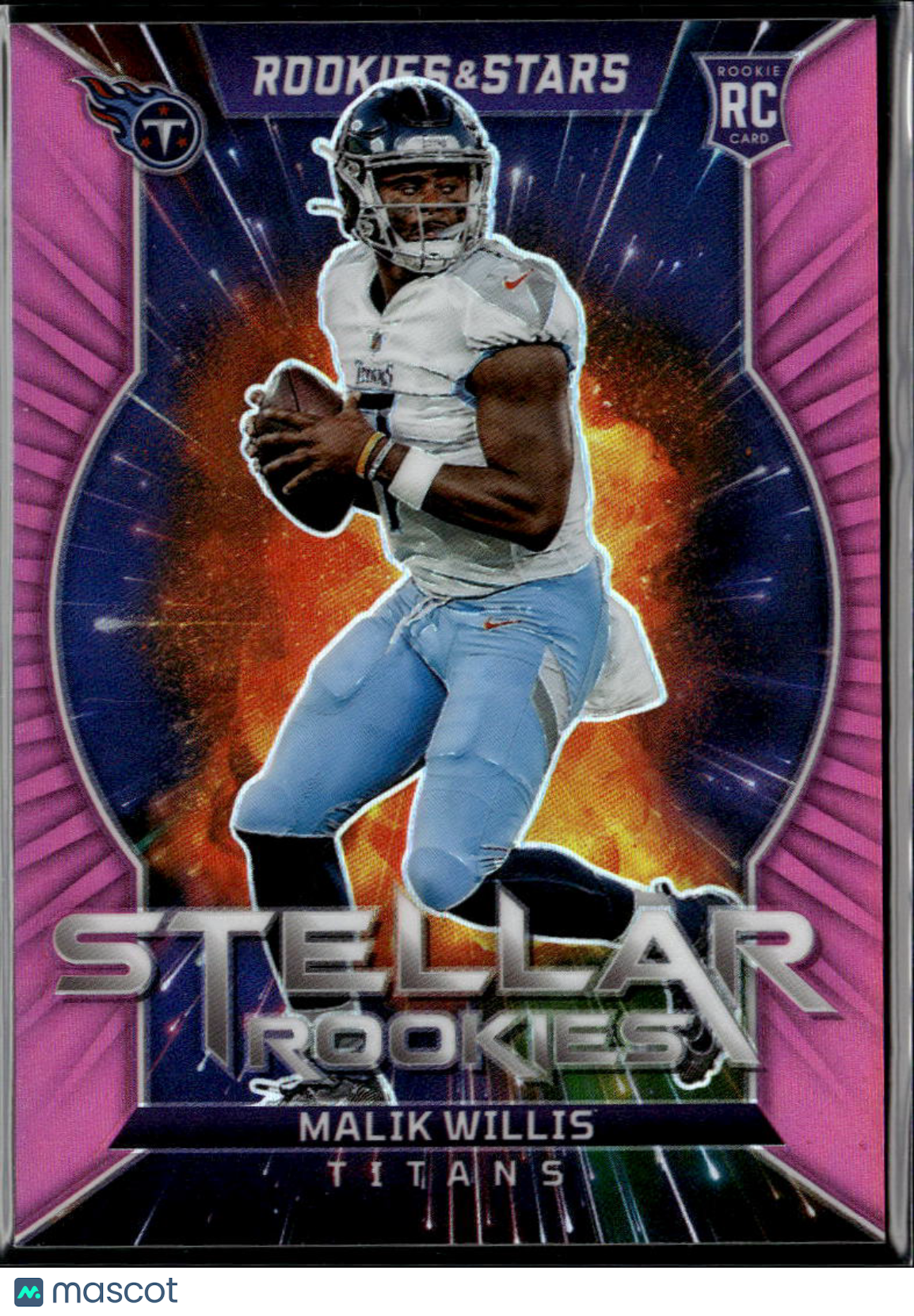 Malik Willis 2022 Rookies & Stars Stellar Rookies Pink 16/75 Tennessee Titans