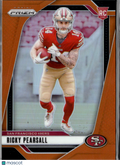 Ricky Pearsall 2024 Prizm Orange Prizm Rookie RC 233/249 San Francisco 49ers