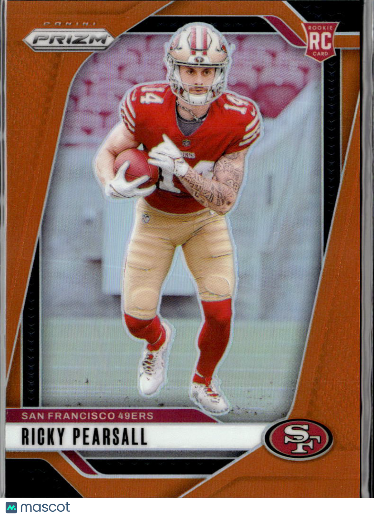 Ricky Pearsall 2024 Prizm Orange Prizm Rookie RC 233/249 San Francisco 49ers