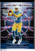 Tre Harris 2025 Mosaic Center Stage Purple Prizm Rookie 15/49 LA Chargers