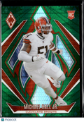 Michael Hall Jr. 2024 Phoenix Green Rookie RC 22/30 Cleveland Browns