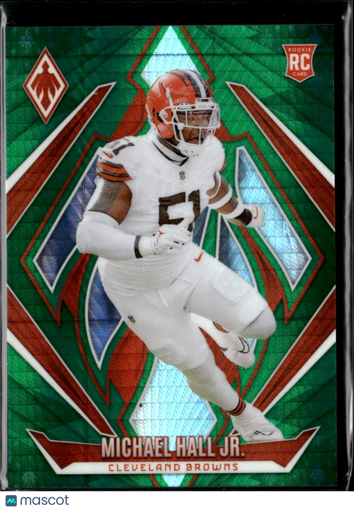 Michael Hall Jr. 2024 Phoenix Green Rookie RC 22/30 Cleveland Browns