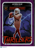 Jaydon Blue 2025 Rookies & Stars Thrillers RC Purple 1/35 Dallas Cowboys