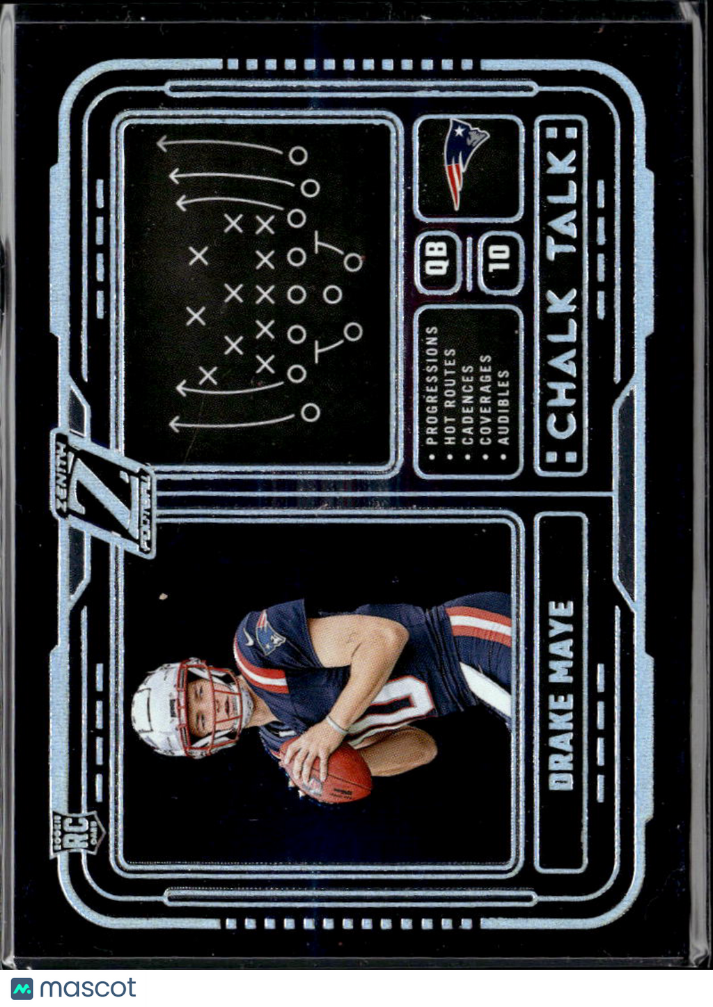 Drake Maye 2024 Zenith Chalk Talk Rookie RC New England Patriots
