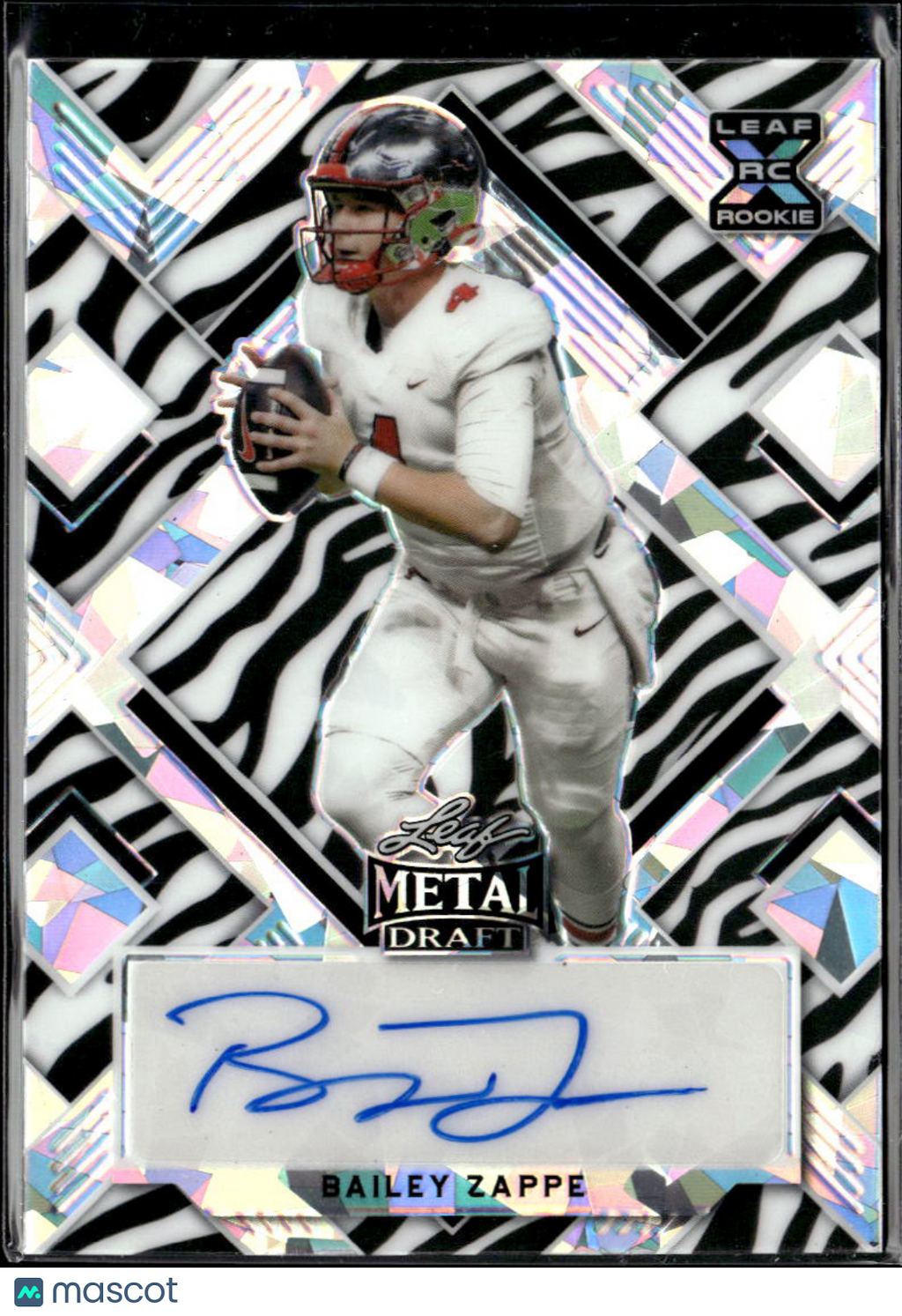 Bailey Zappe 2022 Leaf Metal Auto Autograph RC 2/5 Western Kentucky Patriots