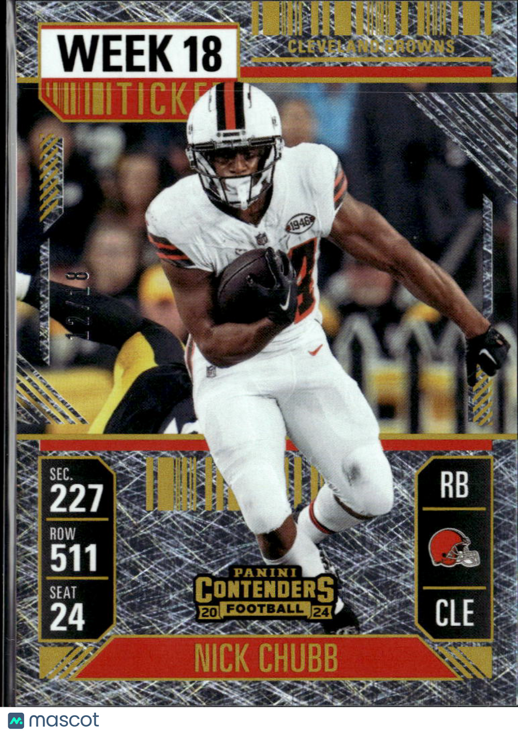 Nick Chubb 2025 Contenders SHORTPRINT SSP 12/18 #23 Cleveland Browns