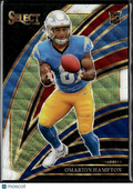 Omarion Hampton 2025 Select Club Tricolor Prizm Rookie 173/249 LA Chargers